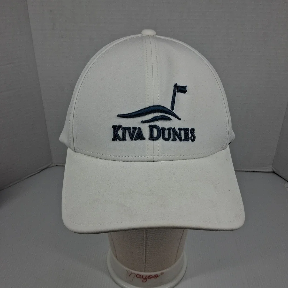 Swannies Golf Kiva Dunes White Performance Snapback Hat Cap Mens Alabama Resort